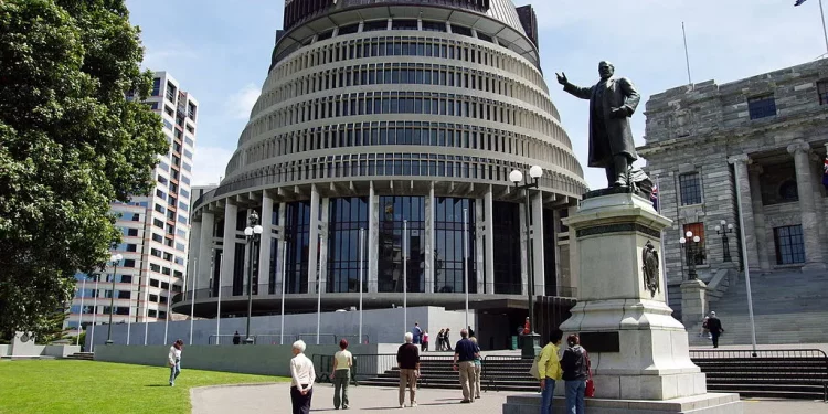 The Beehive, casa del Parlamento de Nueva Zelanda. COMUNES DE WIKIMEDIA